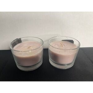Set of 2 Patience Peace Scented Soy Candles Glass Jar 4.2oz Each